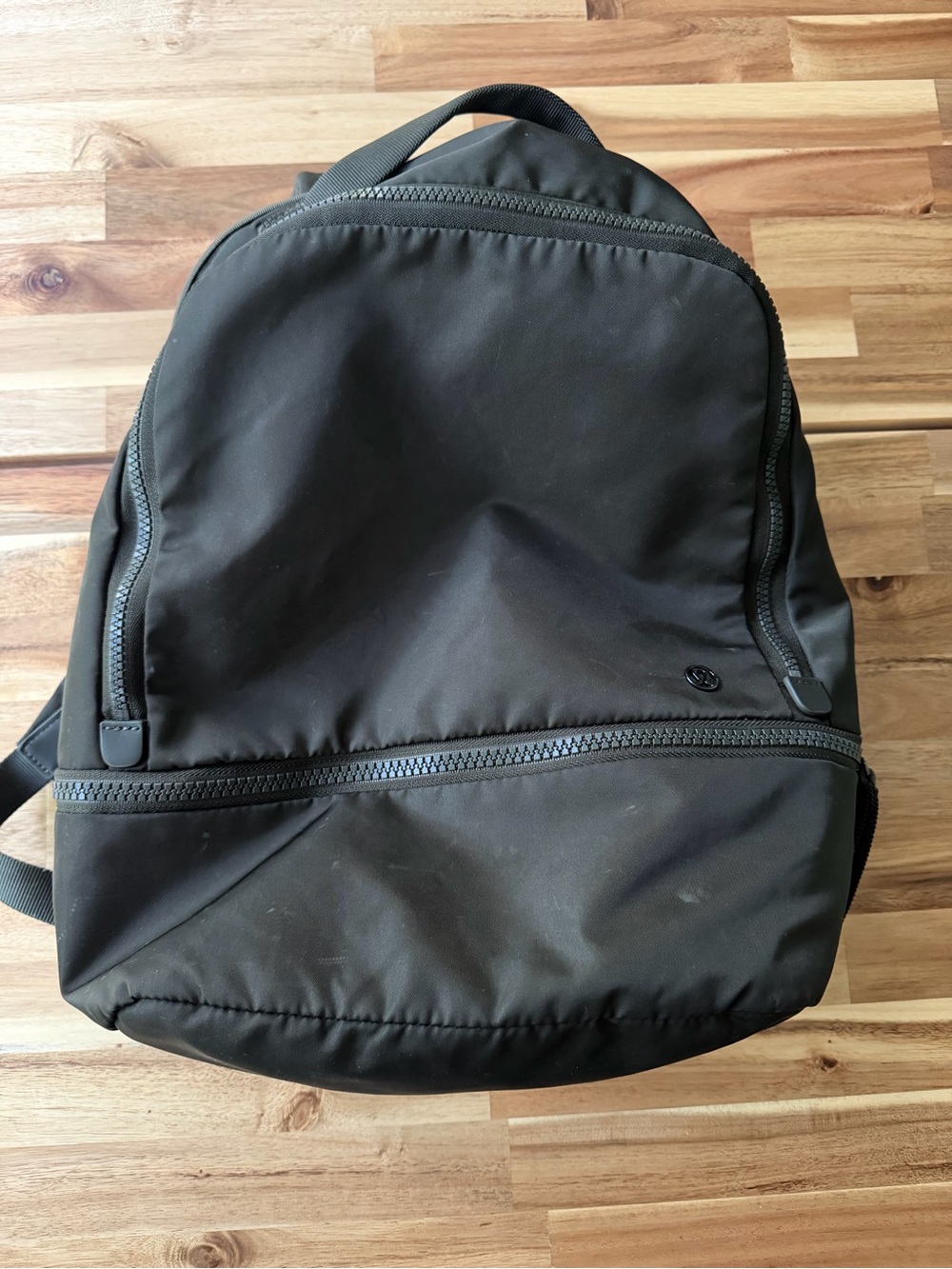 Women’s Dark Olive Green Nylon Backpack